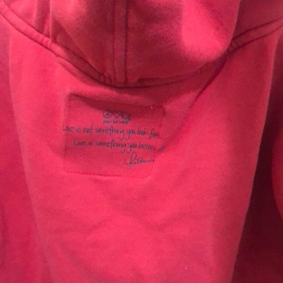 Peace Love World Hoodie, size XS - Picture 5 of 7